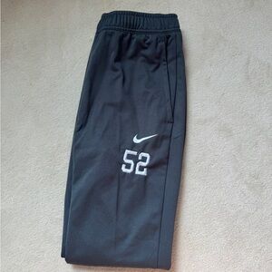 Nike Black Sweatpants with Elastic Waistband and Swoosh Logo